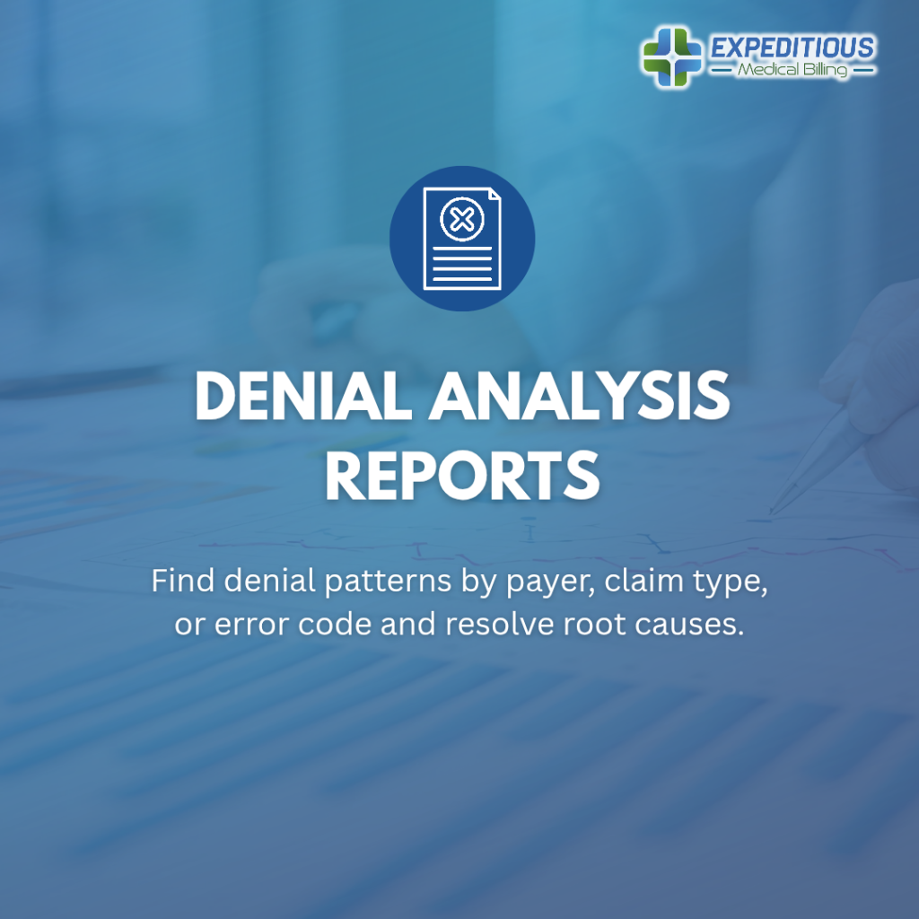 Comprehensive medical billing reports examples